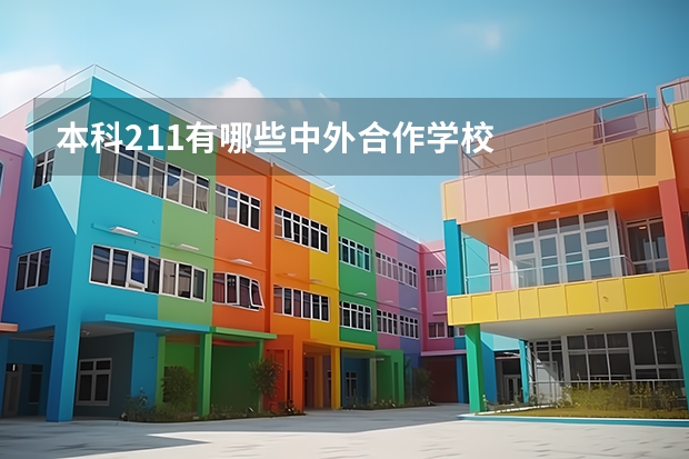 本科211有哪些中外合作学校