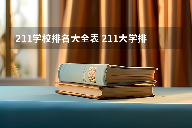 211学校排名大全表 211大学排名榜