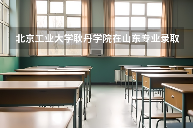 北京工业大学耿丹学院在山东专业录取分数线一览