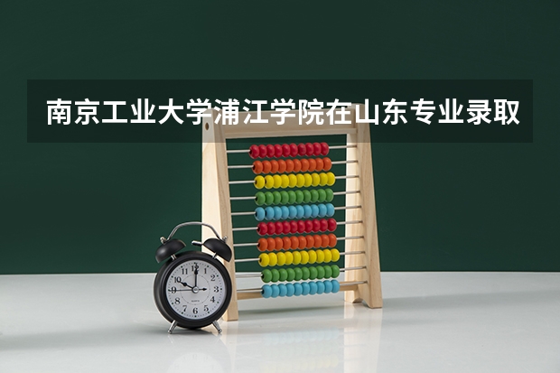 南京工业大学浦江学院在山东专业录取分数线一览