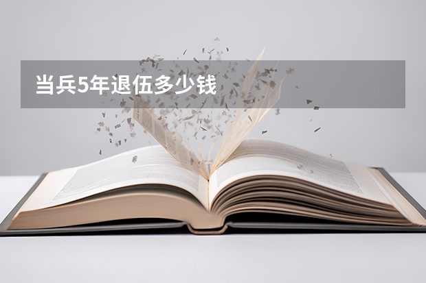 当兵5年退伍多少钱