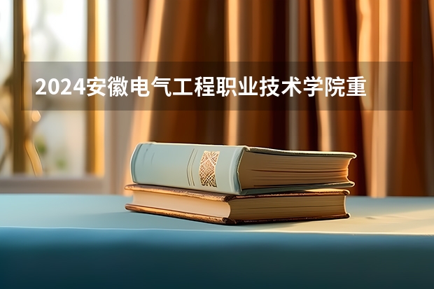2024安徽电气工程职业技术学院重点学科名单（报考学校参考）
