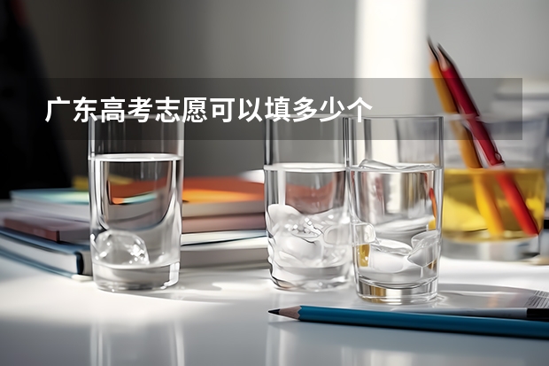 广东高考志愿可以填多少个