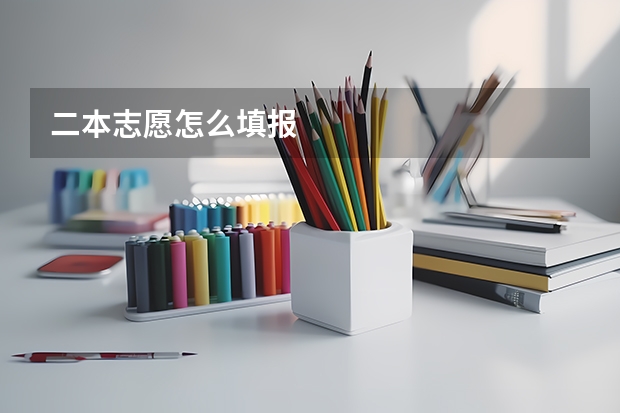 二本志愿怎么填报