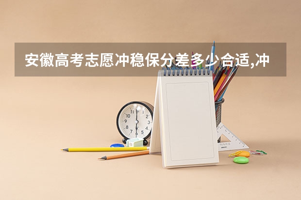 安徽高考志愿冲稳保分差多少合适,冲稳保比例怎么安排