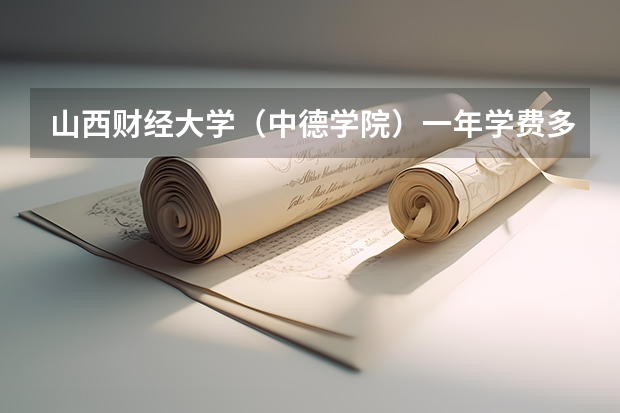山西财经大学（中德学院）一年学费多少啊，[[填报志愿指南]]上没有注明学费