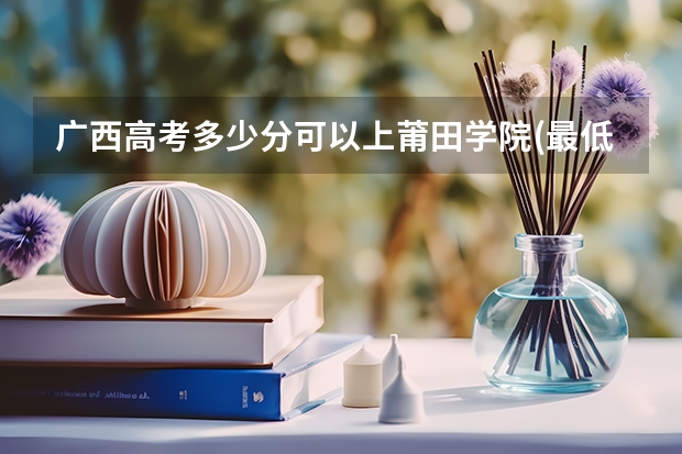 广西高考多少分可以上莆田学院(最低分+最低位次排名)