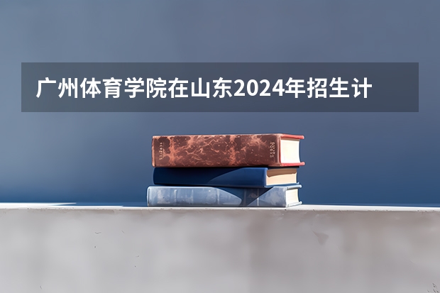 广州体育学院在山东2024年招生计划如何
