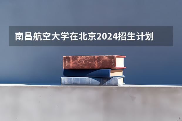 南昌航空大学在北京2024招生计划如何