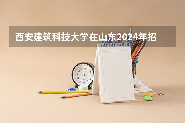 西安建筑科技大学在山东2024年招生计划如何