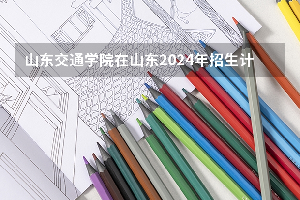 山东交通学院在山东2024年招生计划如何