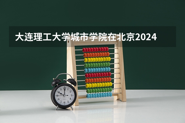 大连理工大学城市学院在北京2024招生计划如何