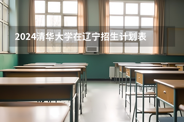 2024清华大学在辽宁招生计划表