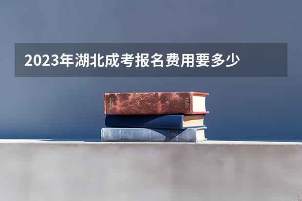 2023年湖北成考报名费用要多少 收费标准是什么？