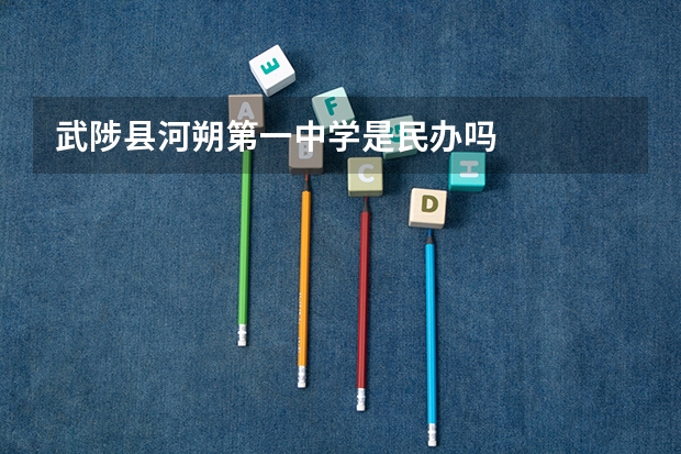 武陟县河朔第一中学是民办吗