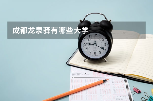 成都龙泉驿有哪些大学