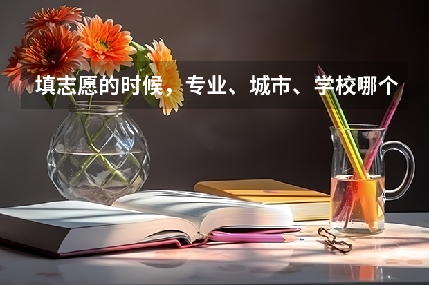 填志愿的时候，专业、城市、学校哪个更重要？为什么？
