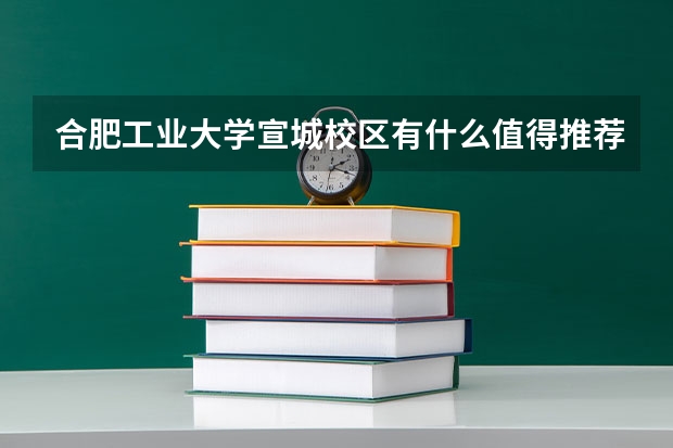 合肥工业大学宣城校区有什么值得推荐的专业？