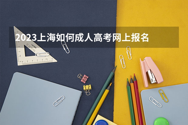 2023上海如何成人高考网上报名