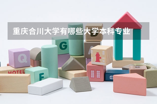 重庆合川大学有哪些大学本科专业