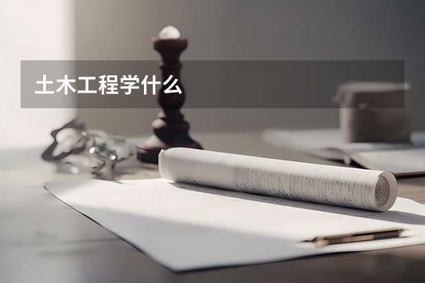 土木工程学什么