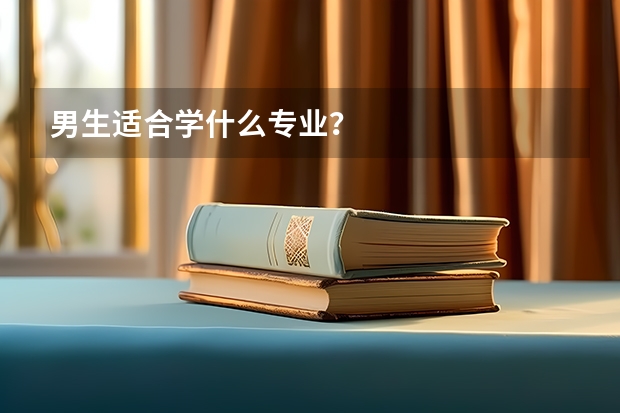 男生适合学什么专业？
