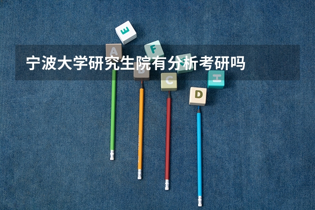 宁波大学研究生院有分析考研吗