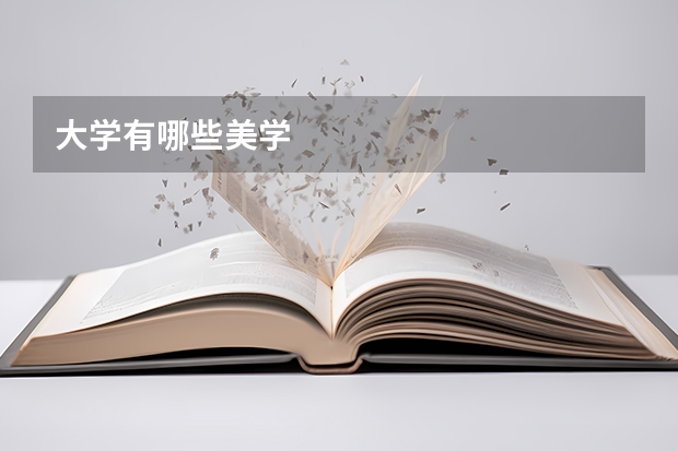 大学有哪些美学