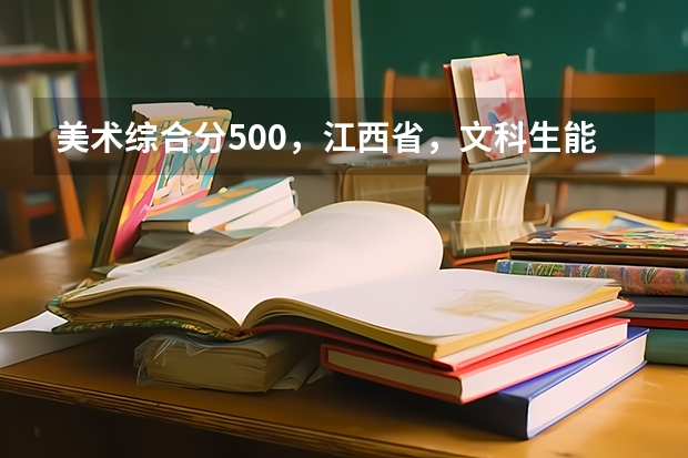 美术综合分500，江西省，文科生能考什么样的大学？