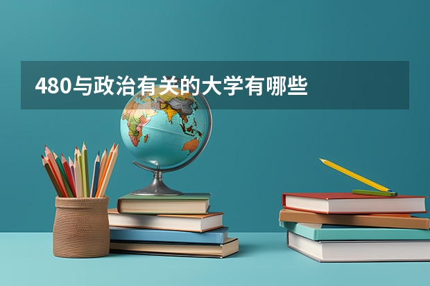 480与政治有关的大学有哪些