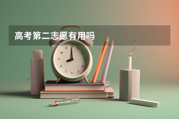 高考第二志愿有用吗