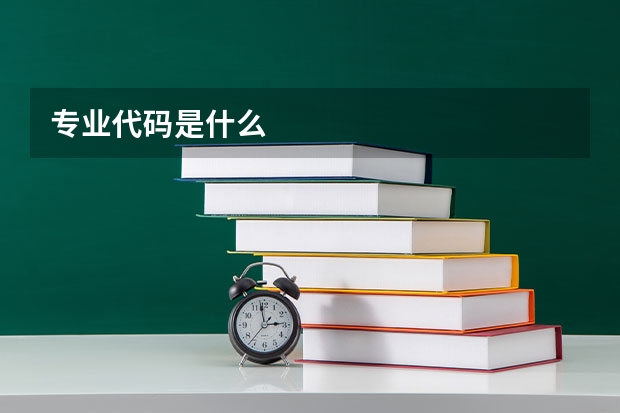 专业代码是什么