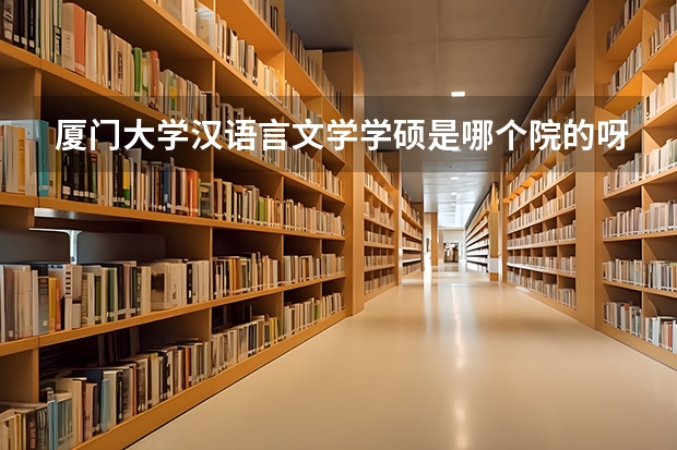 厦门大学汉语言文学学硕是哪个院的呀