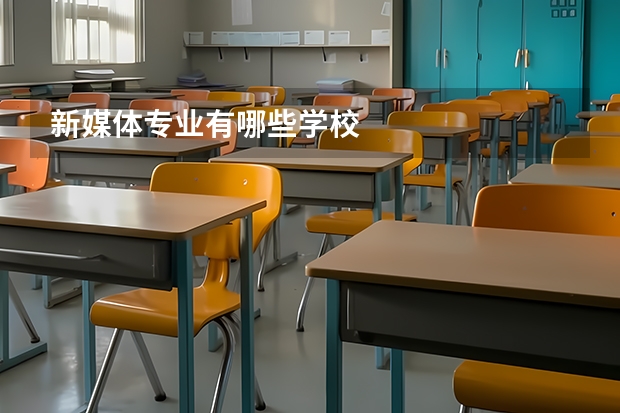 新媒体专业有哪些学校
