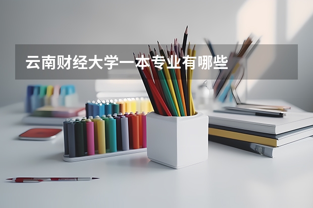 云南财经大学一本专业有哪些