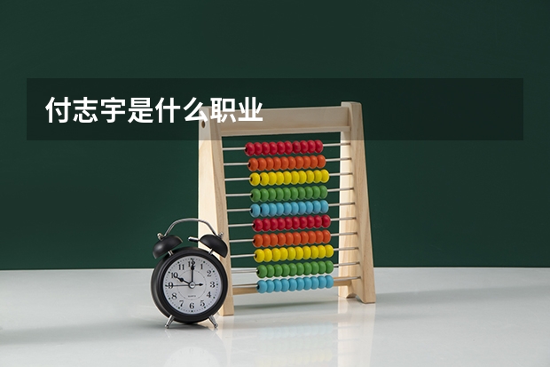 付志宇是什么职业