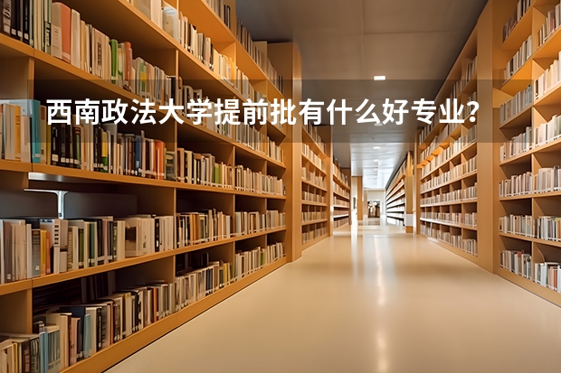 西南政法大学提前批有什么好专业？