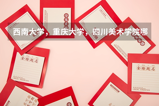 西南大学，重庆大学，四川美术学院哪个比较好考？哪个专业要求较低？