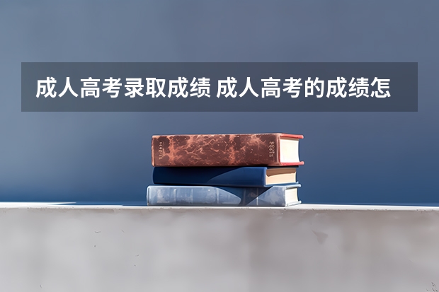 成人高考录取成绩 成人高考的成绩怎么查？