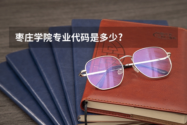 枣庄学院专业代码是多少?