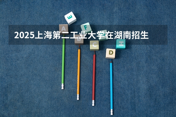 2025上海第二工业大学在湖南招生计划（2026参考）