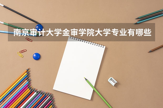 南京审计大学金审学院大学专业有哪些前景好的 南京审计大学金审学院大学专业热度排名