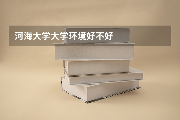 河海大学大学环境好不好