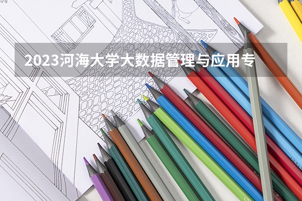 2023河海大学大数据管理与应用专业分数线是多少（专业历年分数线总汇）