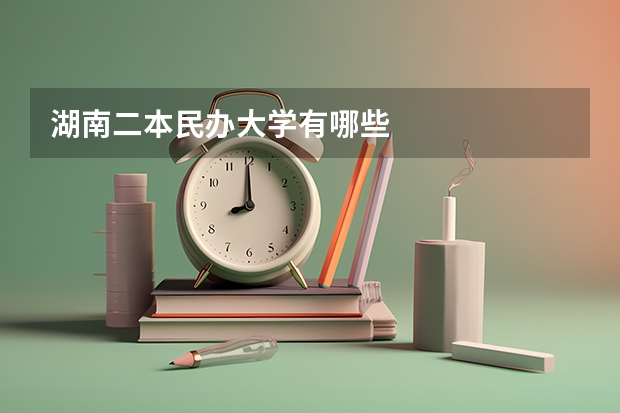 湖南二本民办大学有哪些