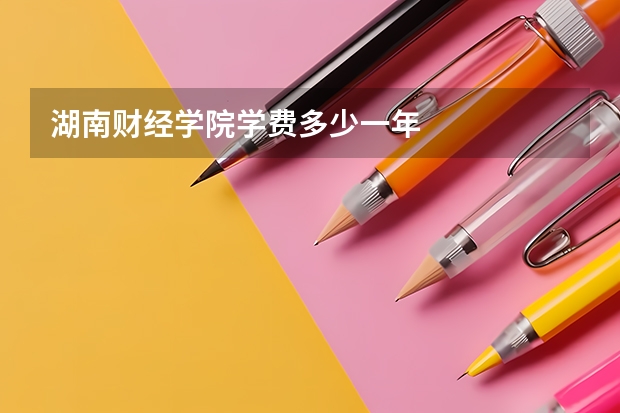 湖南财经学院学费多少一年
