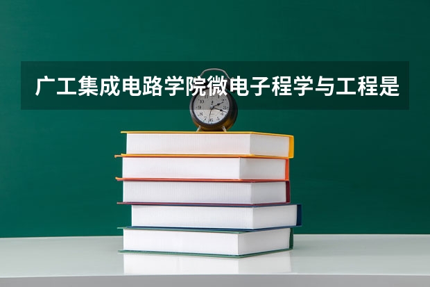 广工集成电路学院微电子程学与工程是公办吗?