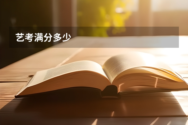 艺考满分多少