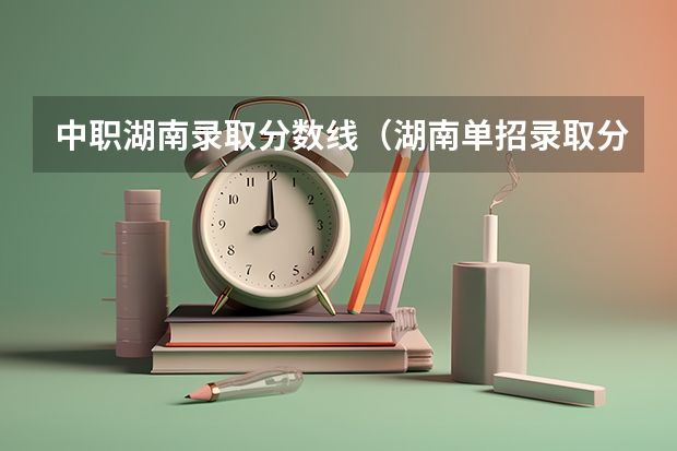 中职湖南录取分数线（湖南单招录取分数线）