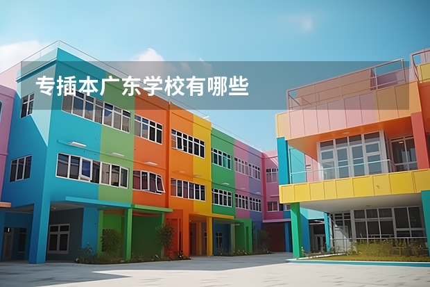 专插本广东学校有哪些